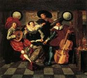 Dirck Hals The Merry Company oil painting on canvas
